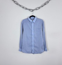 Dolce & Gabbana Men’s Light Blue Button Up Long Sleeve Shirt Slim Fit 43/17