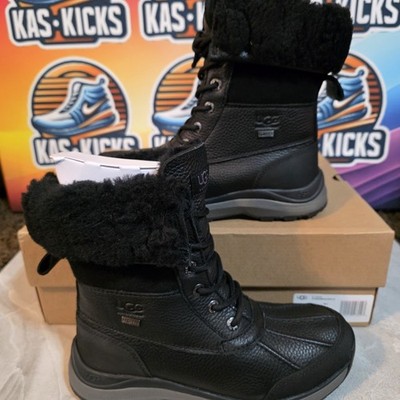 UGG Adirondack III wasserdichte Damenstiefel schwarz Größe 4,5 UK brandneu UVP 240 £
