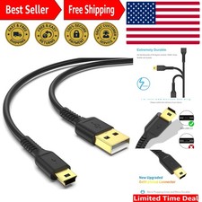 Versatile 3ft USB 2.0 to Mini B Male Charging Cable for Multiple Devices