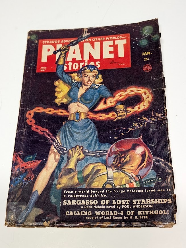 Planet Stories January 1952 Vintage Pulp Scifi Magazine Poul