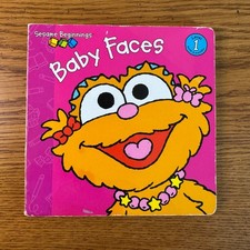 Sesame Beginnings Baby Faces Board Book Level 1 Random House