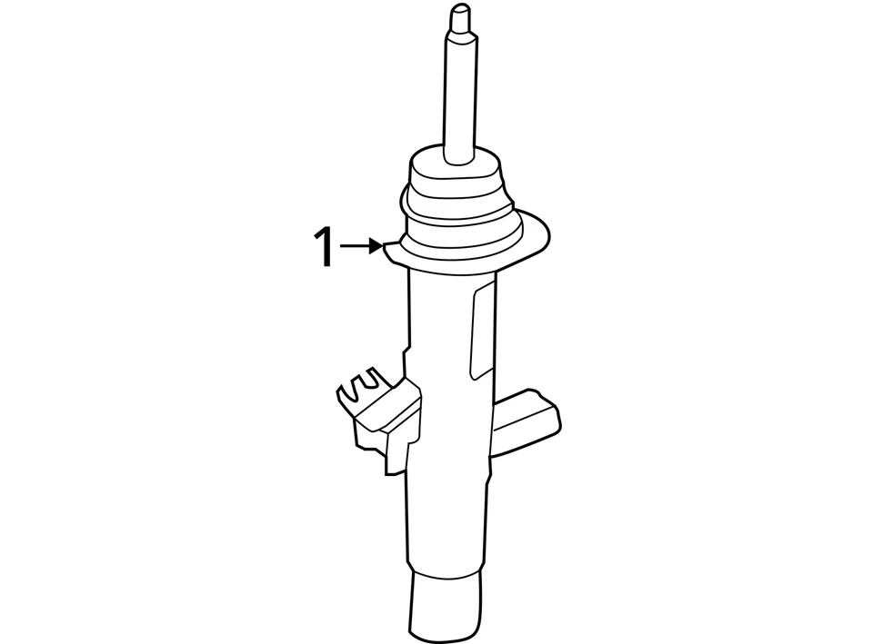 BMW M3 M4 F80 F82 F83 Front Right Side Shock Absorber Strut 2015 - 2020 OEM - Image 4 of 4