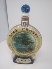 Jim Beam Bing Crosby 29th National Pro-Am Pebble Beach Decanter Golf 1970 Empty