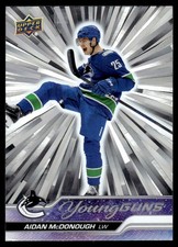 2023-24 Upper Deck Outburst Silver YG Aidan McDonough Rookie Vancouver Canucks