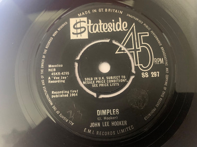 John Lee Hooker, Dimples 7'' vinyl, 1964