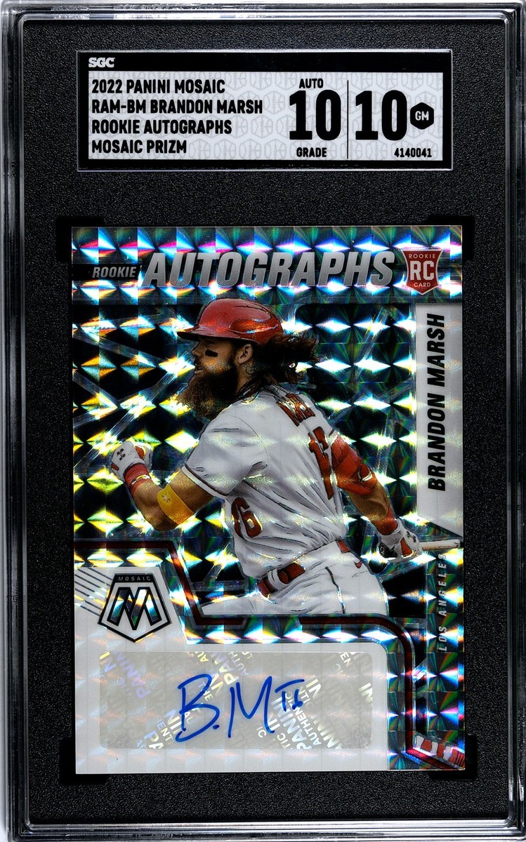 2022 Panini Mosaic - Rookie Autographs Brandon Marsh #RAM-BM