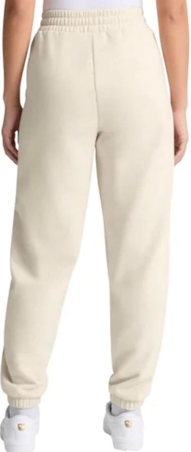 Puma Women's Fleece Jogger Sweatpants With Pockets, Cream, Medium thumbnail 2