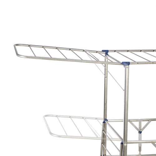 Tendedero xxl soporte de torre secador de pie con alas móvil inoxidable - Imagen 6 de 8