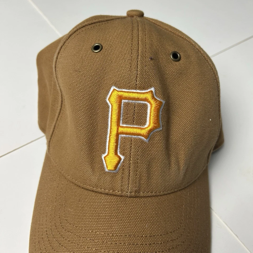 Pittsburgh Pirates Hat Cap 47 Brand x Carhartt Adjustable Strapback MLB Canvas - Image 2 of 4