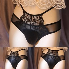 Mens Underwear Lingerie Bulge Pouch Camel Toe Comfortable Crossdresser