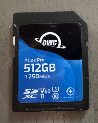 OWC Atlas Pro 512GB SDXC UHS-II Memory Card