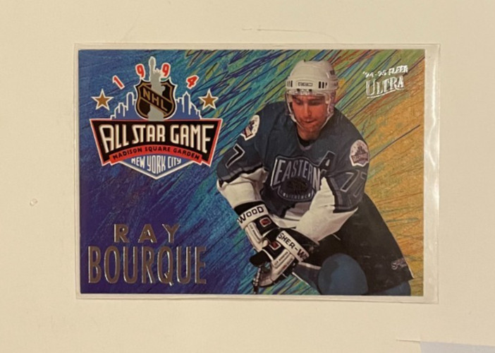 1994/95 Fleer Ultra Ray Bourque #1 of 10 All Star Game insert HHOF Boston Bruins