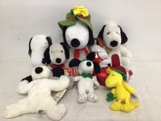 Lot of Snoopy Woodstock Plush Some are Hallmark Various Sizes