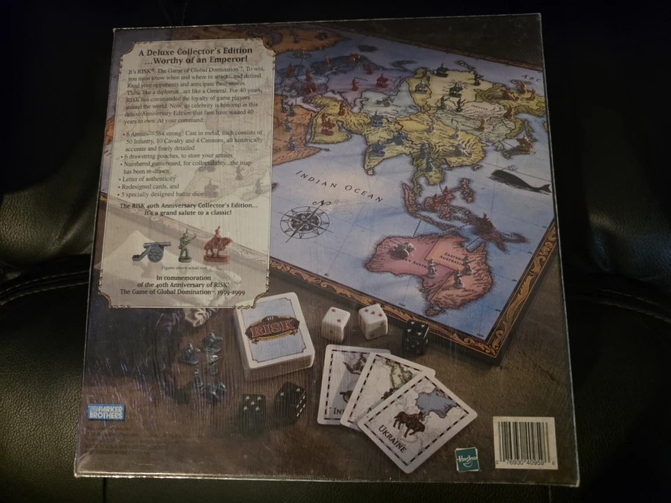 Hasbro Risk 40th Anniversary Collector's Edition Board Game Factory Sealed - Image 2 of 2