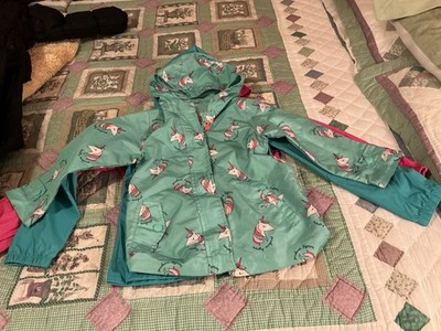 Girls Unicorn Rain Coat Sm 