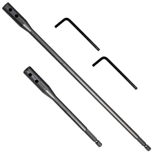 1/4 Extension Drill Bit Set 4Pcs Unbreakable Wood Spade Drill Bit Extension Extr