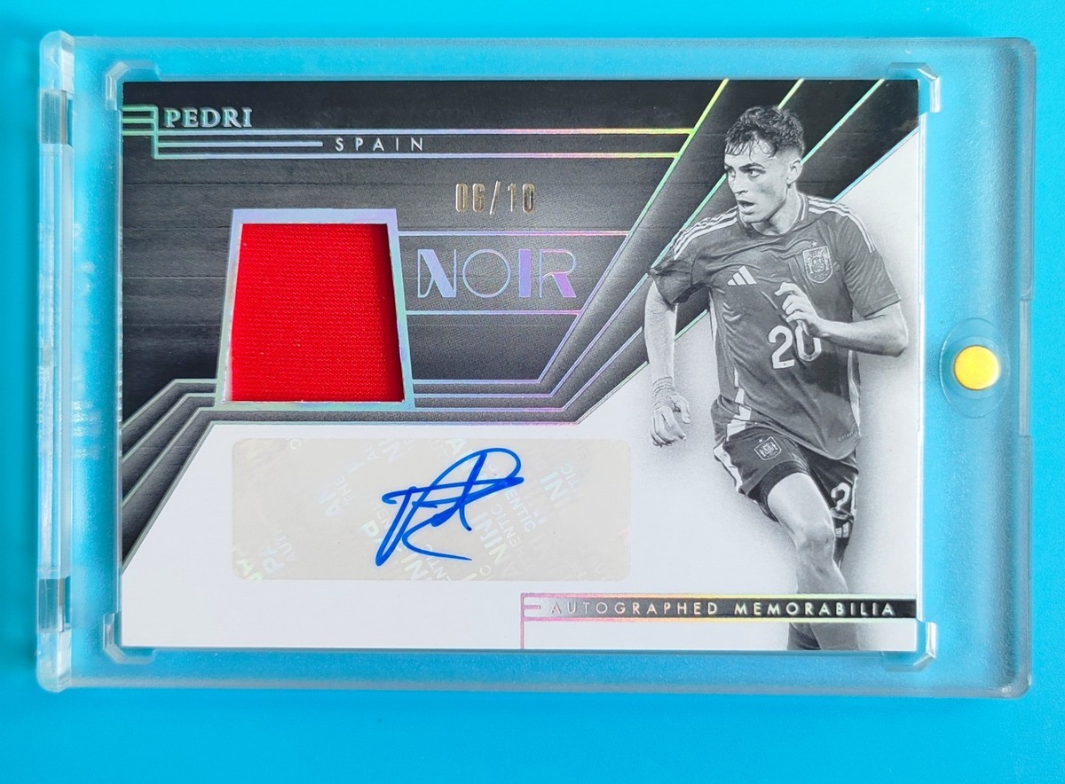 2024-25 Noir Spain Pedri Memorabilia Patch Auto 6/10 | eBay