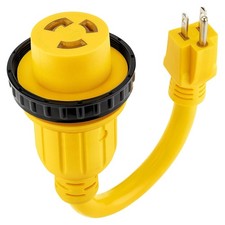30 Amp to 15 Amp RV Adapter Plug Male to Female 15A 30A Power Converter Adapter
