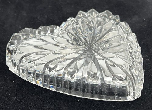 Waterford Crystal Heart Shaped Versatile Use Mini-Dish 3-3/4" x 3-1/2"x3/4" VTG - Picture 15 of 19