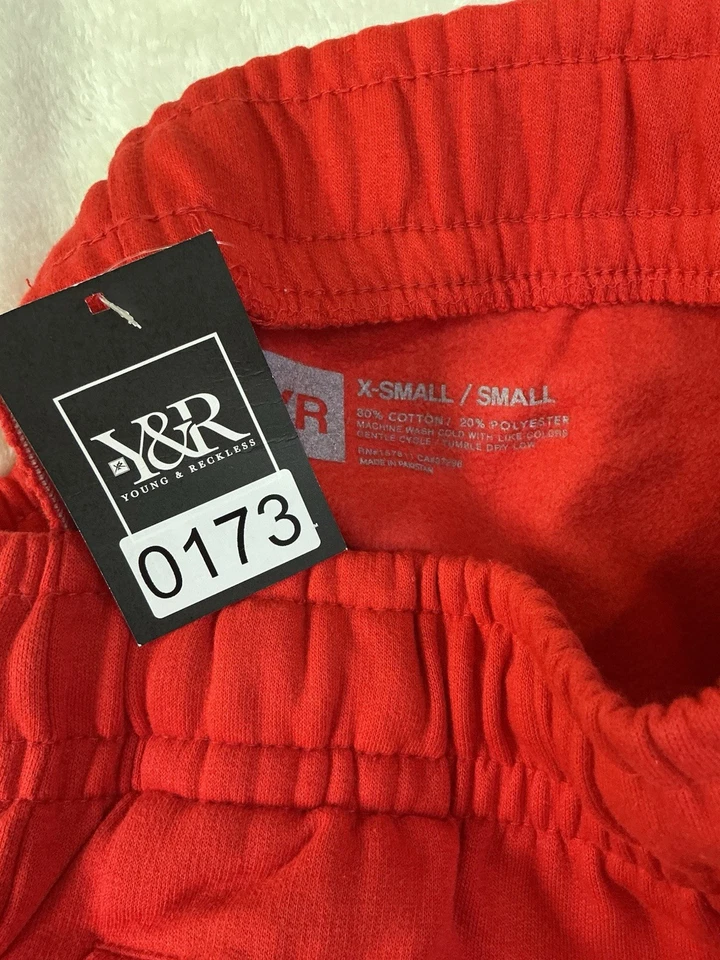 Pantalones deportivos rojos para mujer Young And Reckless Los Angeles, talla XS/S Foto 4 de 4