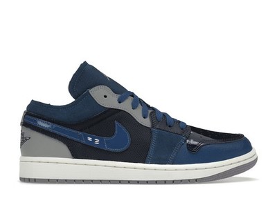 Jordan 1 Low SE Craft Obsidian French Blue Ashen Slate White - DR8867-400 Size 8
