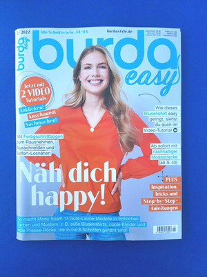 Burda easy 2/2022 mit unbenutztem Schnittmuster!!! NEU + ungelesen 1A abs. TOP