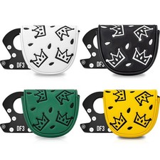 Lab DF3 Golf Putter Cover Magnetic Closure Black/White/Yellow/Green