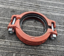 Victaulic 107V 5" QuickVic Rigid Coupling Red For Grooved Pipe Fittings