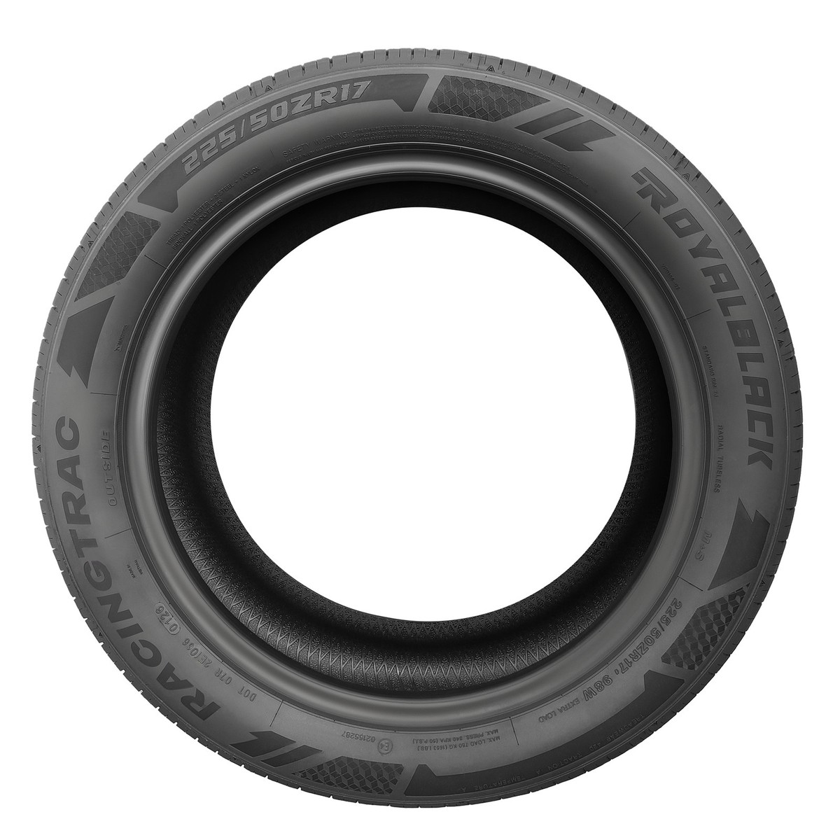 Set of 4 RACING High Performance 225/50ZR17 98W Tire 7.7mm Tread