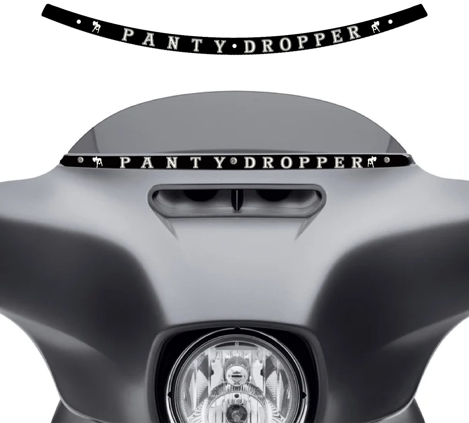 Panty Dropper Windshield Trim for 14 - 23 Harley Street Glide Ultra Electra