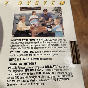 Atari Lynx Model PAG-0201 Hand Held Gaming Console with Game - INOP