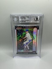Kerry Wood Signed 1999 Bowman Chrome #2 Refractor Card Beckett Auto Cubs