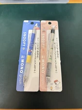Snoopy Peanuts X MONO graph Mechanical Pencil Set Of 2 0.5mm Blue And Dish