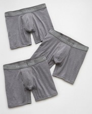 American Eagle 6" Ultra Soft Gray Boxer Brief 3 Pack- Select Size