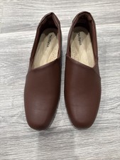 Naturalizer N5 Comfort Women Loafer 11M Brown Leather Slip On Casual Shoes
