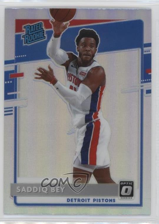 2020-21 Panini Donruss Optic Rated Rookie Holo Prizm Saddiq Bey #169 0nr3