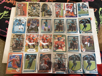 (34) Trevor Etienne Football Cards Inserts RCS Jaguars Lot Collection