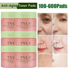 100-600X Korean Skincare Anti-Aging,Dark Spot&Wrinkle Cleaning Cotton Toner Pads