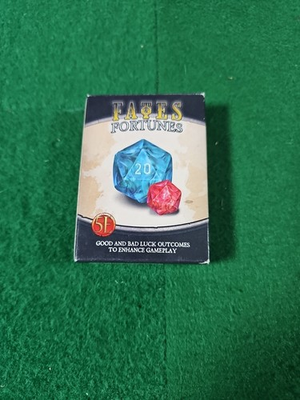 #ad Fates amp; Fortunes Deck for 5e Dungeons amp; Dragons Good Luck and Bad Luck Cards $5.39