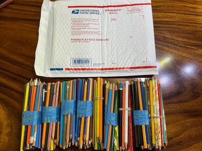 225 PLUS COLORED PENCILS BULK USED RESIN ARTS