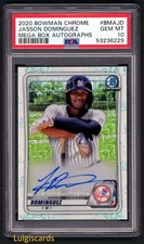 2020 Bowman Chrome Jasson Dominguez Auto Mega Box Mojo Refractor PSA 10 Gem Mint