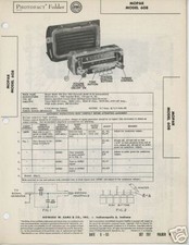 1953 Plymouth Car Radio - Sams PhotoFact Tech Docs