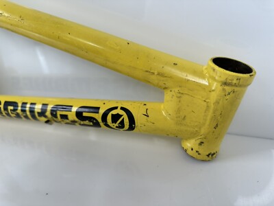Rare Vintage 2001 S&M Bikes Dirtbike XL BMX Frame 20” Yellow