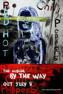 値下げ　RED HOT CHILI PEPPERS BY THE WAYポスター Red Hot Chili Peppers poster - By The Way (Album). Original 60