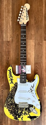 JACK JOHNSON Signed Guitar Custom Graphics JSA COA SITTING WAITING