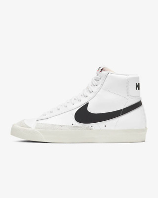 Nike Blazer Mid  77 Vintage Shoes White Black BQ6806-100 Men's Sizes New 8-13