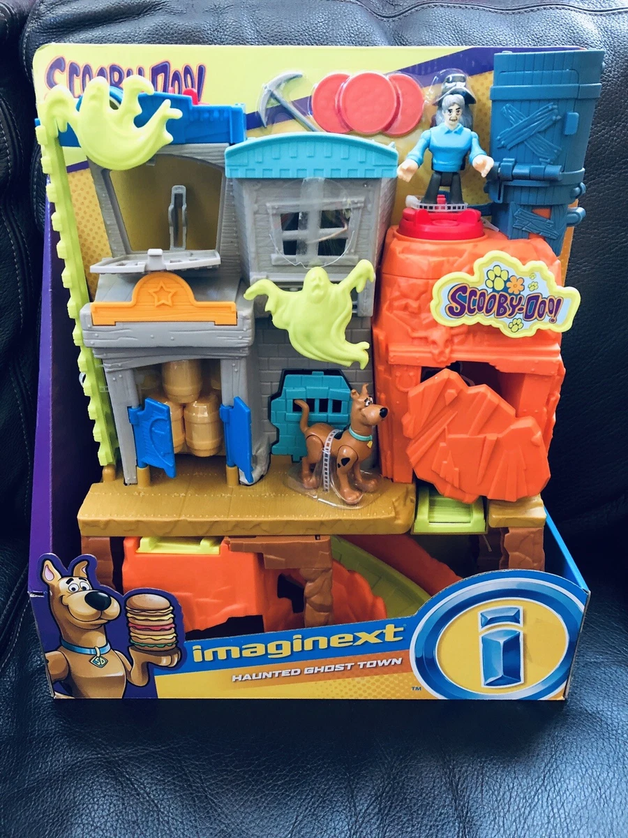 Fisher Price Imaginext Scooby Doo Haunted Ghost Town Playset W Miner 2018 FMX96