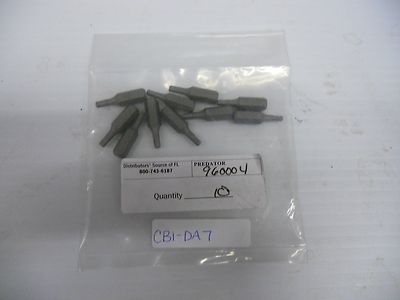 10 Predator Hex Bits 7/64''x1''x1/4'' Part# 960004 (CB1-DA7-1)