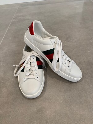 Gucci New Ace Bee Web Sneakers, SIZE 6 1/2 G (7 1/2 US), Retail