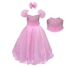 Jenniferwu Girl Lace Dress for Kids Wedding Bridesmaid Pageant Party Dresses